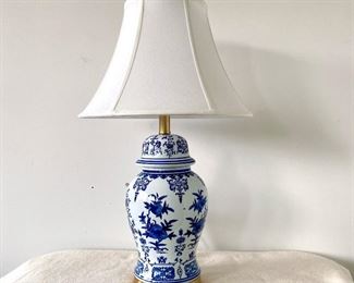 Blue & White Lamp