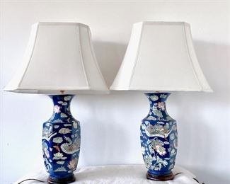 Chinoiserie Lamps (pair)