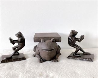 Iron Bookends and Riser