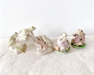Lenox Lazy Day Frogs, Royal Albert Jeremy Fisher (Beatrix Potter)