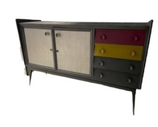 $175 USD     Gray / Multi Colored Drawer Hutch Made in Spain PA107-4      Brighten your foyer or living room with a statement piece that brings your decor a perfect balance of modern and vintage design. This distressed cabinet features rich modern colors in saturated tones of white, pink, yellow and gray.  This piece offers four drawers and two cabinets that provides you ample storage space for organizing all of your items. With both exquisite style and practical function, this Spanish beauty provides exceptional craftsmanship to any interior space.

67 x 20 x 42.5H

Local pick up SE Washington, D.C.  Contact us for shipper suggestions.     https://goodbyhello.com/products/gray-multi-colored-drawer-hutch-made-in-spain-pa107-5?_pos=6&_sid=7ea65b4aa&_ss=r