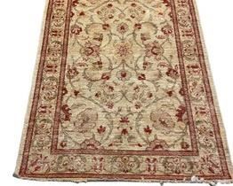 $700 USD     Hand Knotted Turkish Area Rug PA107-28      DESCRIPTION: Hand knotted Turkish run with a light cream field accentuated with tones of rust, paprika, taupe and sage.  Open floral and trailing vine center with a rich border.  

DIMENSIONS: 45 x 70

LOCATION: Local pick up NE Washington, D.C.  Contact us for shipper suggestions.

CONDITION: Used

The rug is in very good condition with only very minor signs of wear consistent of age and use.      https://goodbyhello.com/products/hand-knotted-turkish-area-rug-pa107-28?_pos=2&_sid=7ea65b4aa&_ss=r