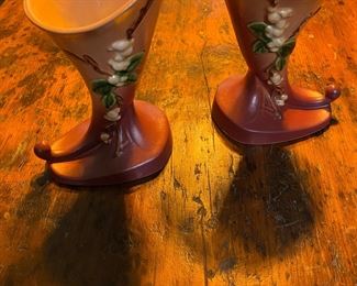 Pair of Roseville vases