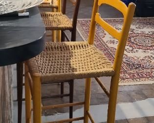 Set of three MC Barstools 