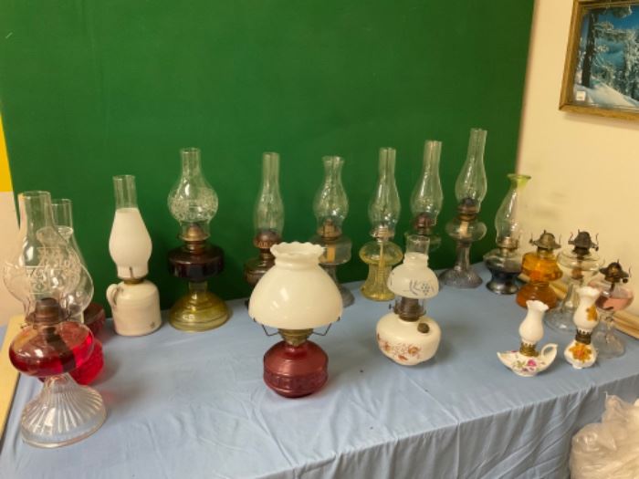 Collection of antique Kerosene Lanterns 
