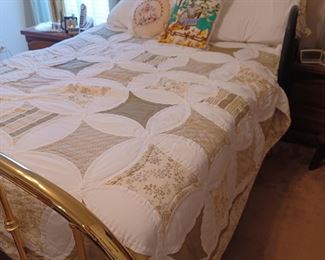 Queen Size Brass bed