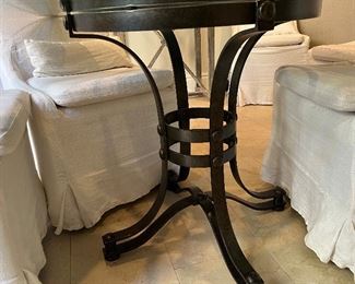 w/Iron Deco Base for Dining Table