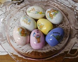 Glass Eggs for Easter