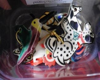 Pottery Christmas Ornaments