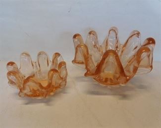 Murano Flower Art Trinket Dishes