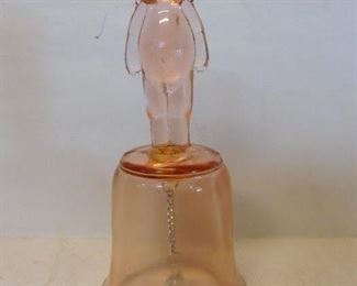 Pink Depression Kewpie Bell