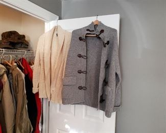 Pendleton and Burberry sweaters