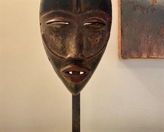 Dan mask on custom stand.