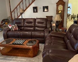 A new sofa and loveseat may or may not be included in the estate sale. Family is trying to decide