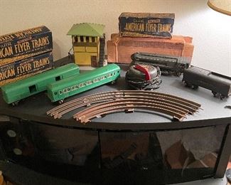Vintage AmericanFlyer train set with original boxes