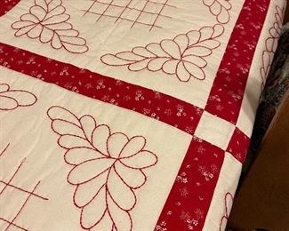 One of several hand made Quilts