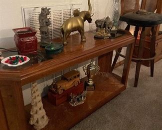 Mid Century Table and small Decor