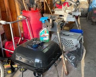 Grill , yard tools, pet Carrier, etc