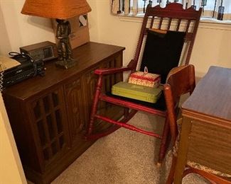 Stereo System, rocking chair