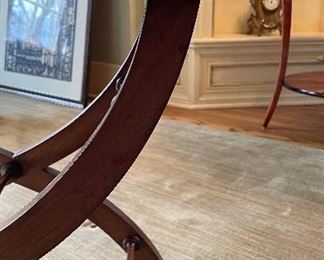 Antique Marble Top Side Table with Brass Gallery. Measures 15" W x 23" D x 21" H. Photo 3 of 4.