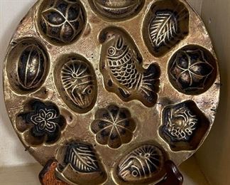 Vintage Brass Butter / Candy Molds. Photo 1 of 2. 