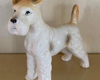Vintage Porcelain Terrier Figurine. Made in Japan. Photo 1 of 2. 
