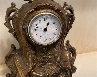 Brass Mantle Clock. Photo 1 of 3. 