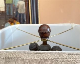 Hand-Carved English Oak Floor Lamp. Circa 1890. Photo 3 of 4. 