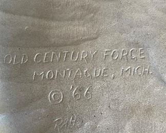 Old Century Forge Cast Metal Native American Indian Chief. Measures 15" W x 10". Photo 2 of 2. 