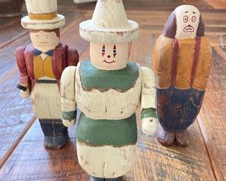 Woof Creek Wolf Bros Carved Wood Circus / Carnival Set. Photo 3 of 6. 