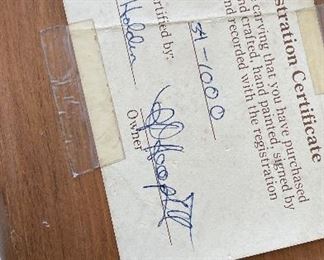 Carved Wood Hand-Painted Swan. Measures 21" L x 10" H. Photo 2 of 3. 