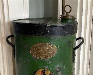 Antique Jonas Wright, Makers of Patent Oil Economisers Oil Can. Photo 1 of 4. 
