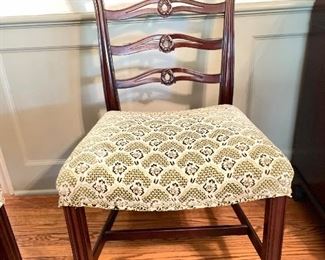 Set of 6 Kittinger Dining Chairs Upholstered in Kravet Fabric- 2 Arm and 4 Side Chairs. Photo 2 of 5. 
