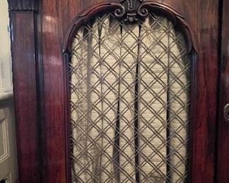 Antique English Rosewood  Chiffonier Cabinet with Egyptian Styling. Circa 1825-35. Measures 42" W x 15"  D x 35" H. Photo 3 of 4. 