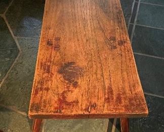 Antique English Oak Bench. Photo 1 of 2. 