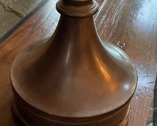 Pair of Antique Brass Candleholders From Sisters of Mercy Convent, County Mayo Ireland, Fashioned into Floor Lamps. Late 19th Century. Photo 2 of 4. 