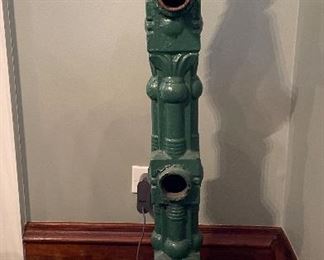 Pair of Antique Finials / Rail Posts From Chicago Bridge. Measures 36" H. Photo 2 of 2.