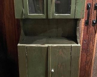 Vintage Green Gypsy Cabinet. Measures 25" W x 13" D x 58" H. Photo 1 of 2. 