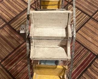 Antique Folk Art Ferris Wheel. Measures 25" H x 21" W. Photo 1 of 2. 
