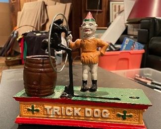 Antique Painted Cast Metal Banks. Photo 3 of 8.