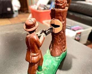 Antique Painted Cast Metal Banks. Photo 8 of 8.