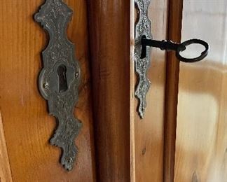 Antique Cabinet.  Measures 50.5" W x 23" D x 91.5" H. Photo 5 of 6. 