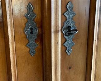 Antique Cabinet.  Measures 50.5" W x 23" D x 91.5" H. Photo 4 of 6. 