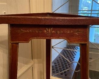 Antique Tripod Display / Plant Stand. Measures 49" H x 17" W. Photo 2 of 3.