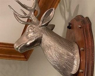 Antique Metal Deer Mount. Photo 1 of 3. 