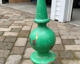 Pair of Antique Chicago Bridge Finials. Each Measures 28" H. Photo 2 of 3. 