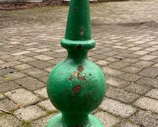 Pair of Antique Chicago Bridge Finials. Each Measures 28" H. Photo 3 of 3. 