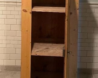 Antique Pine Jelly Cupboard. Measures 23" W x 17" D x 53" H. Photo 2 of 2. 