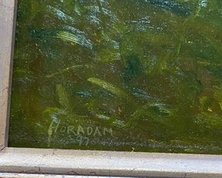 Franz Horadam, Landscape Oil Painting. Measures 11.25" x 8.5." Photo 2 of 2. 