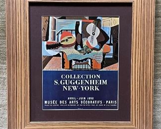 Collection S. Guggenheim, Paris 1958 Color Print Lithograph by Pablo Picasso. Print Date 1971. Measures 17" x 19". Photo 1 of 2. 